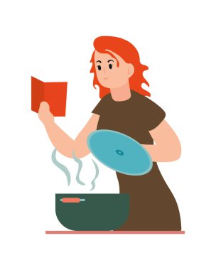 kadın yemek karakteri