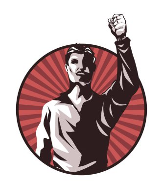 Karakteri protesto eden adam