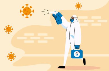 Kovid19 'u dezenfekte ediyorum.