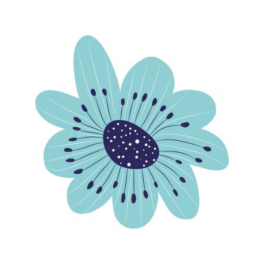 mavi çiçek bahçesi