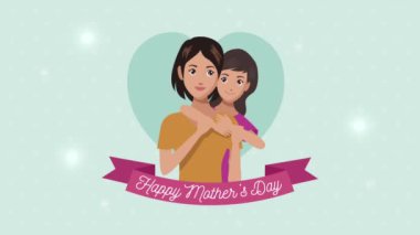 Anneler Günü 'nde anne ve kızıyla birlikte kurdele takıyorlar.