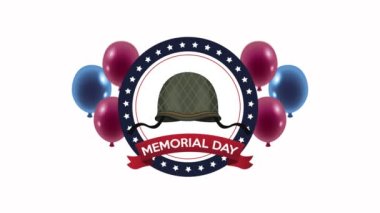 Kasklı ve balonlu Helyum harfli mutlu anma günleri.