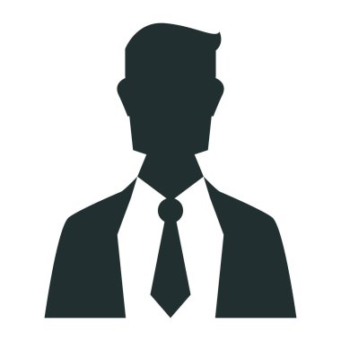 İş adamı profili silueti