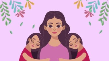 Sevimli anne-kız karakterleri