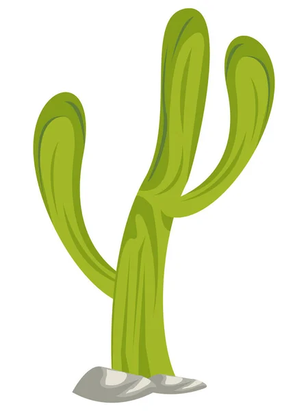 Cactus del oeste salvaje — Vector de stock