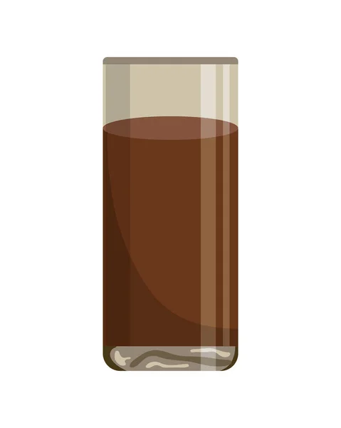 Chocolade drankglas — Stockvector