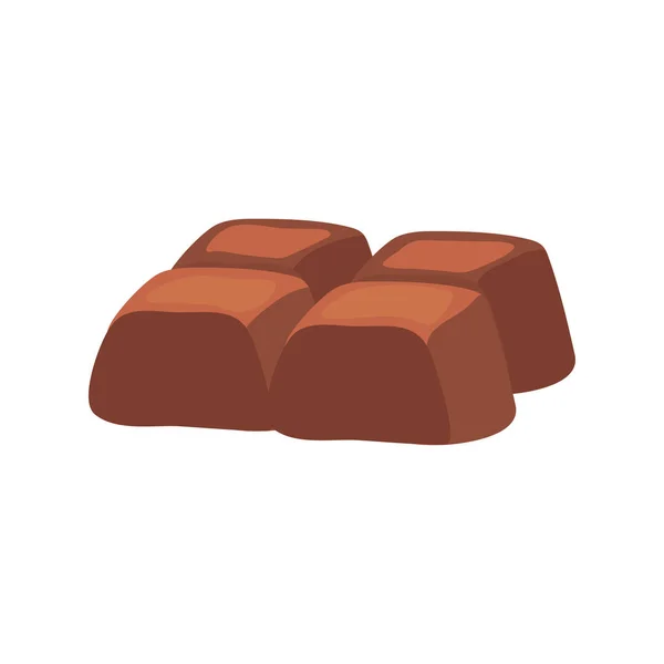 Barra de chocolate dulce — Vector de stock