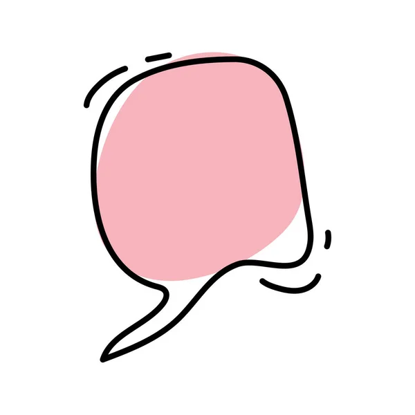 Speech bubble pink — Stock Vector