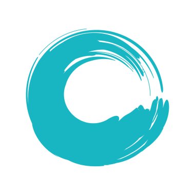 mavi fırça dairesel