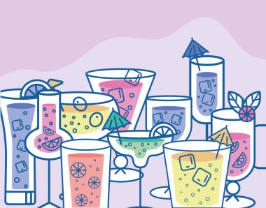 Yaz tropik içecekleri