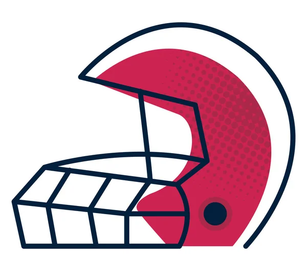 ヘルメットアメリカンフットボール — ストックベクタ