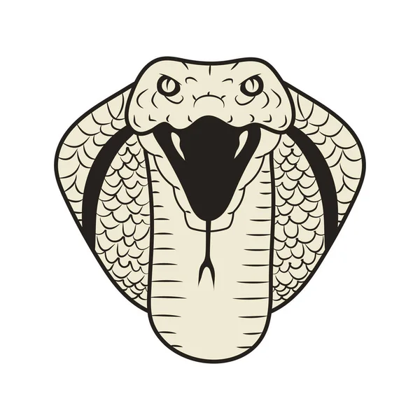 Serpent cobra roi — Image vectorielle