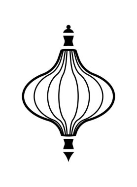 tek renkli kağıt lamba