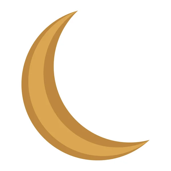 黄金の月の三日月 — ストックベクタ