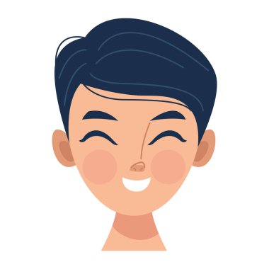 Küçük Asyalı çocuk.