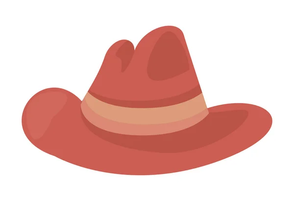 Elegante cappello rosso — Vettoriale Stock