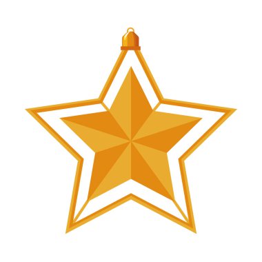 Altın yıldız dekoratif