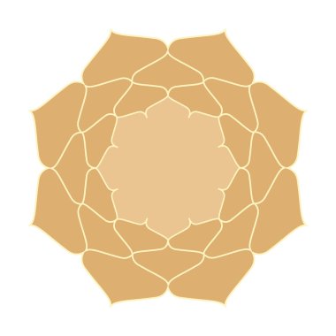 Altın çiçek süslemesi