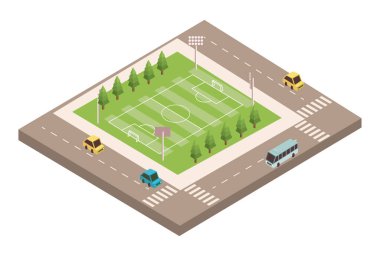 futbol sahası ve yol
