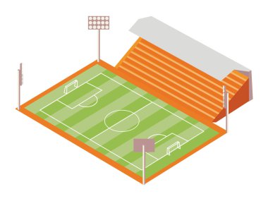 futbol sahası ve tribün