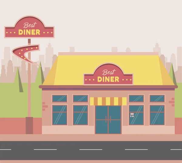 Mejor cena escena — Vector de stock