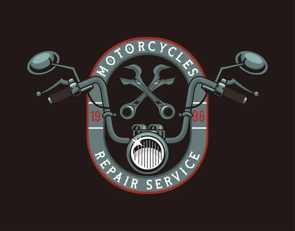 Patch moto et outils — Image vectorielle