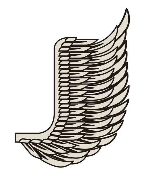 翼の天使のアイコン — ストックベクタ