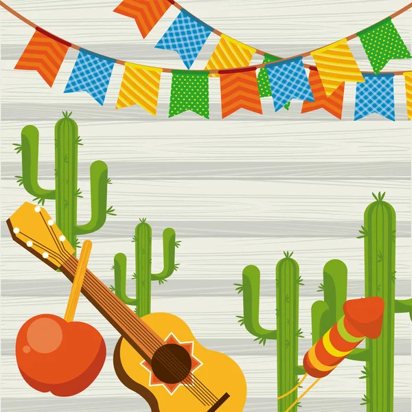 Festa junina celebration — Stock Vector