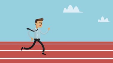 Yarış karakteri olarak çalışan iş adamı