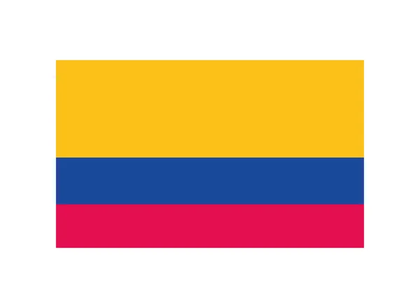 Bandera del país colombiano — Vector de stock