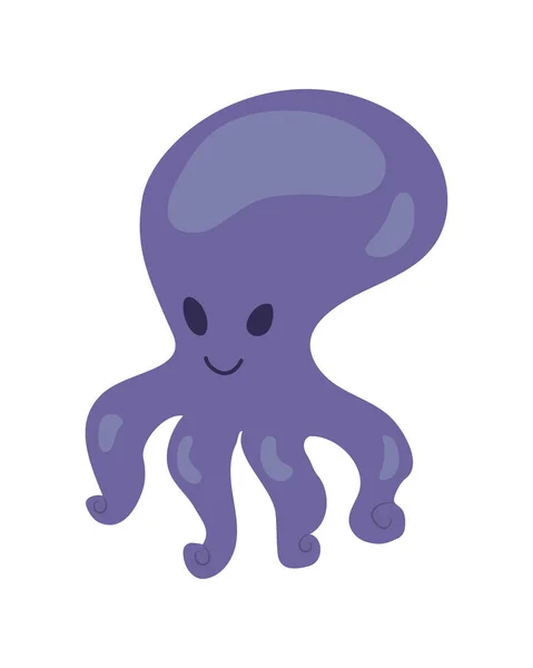 Ikone des lila Kraken — Stockvektor