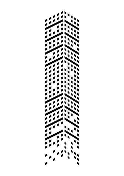 Monochrome Symbole bauen — Stockvektor