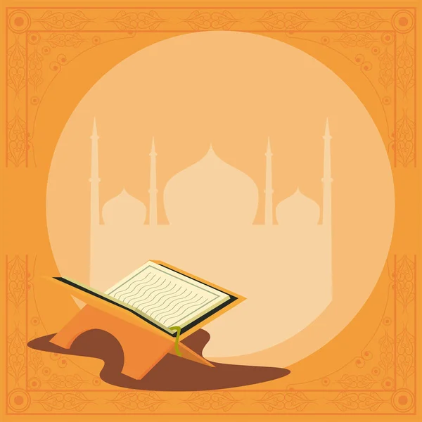 Quran e mesqui — Vetor de Stock