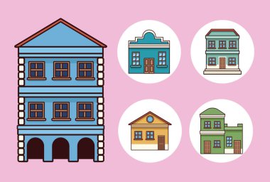 Beş festa junina binası