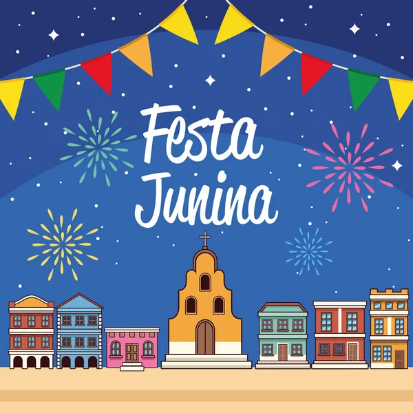 Festa junina ország — Stock Vector