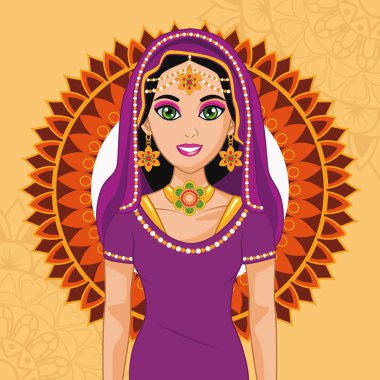 Arap gelin ve çerçeve