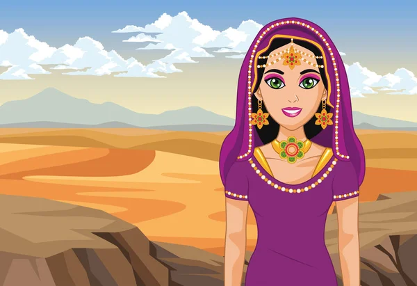 Арабическая невеста — стоковый вектор
