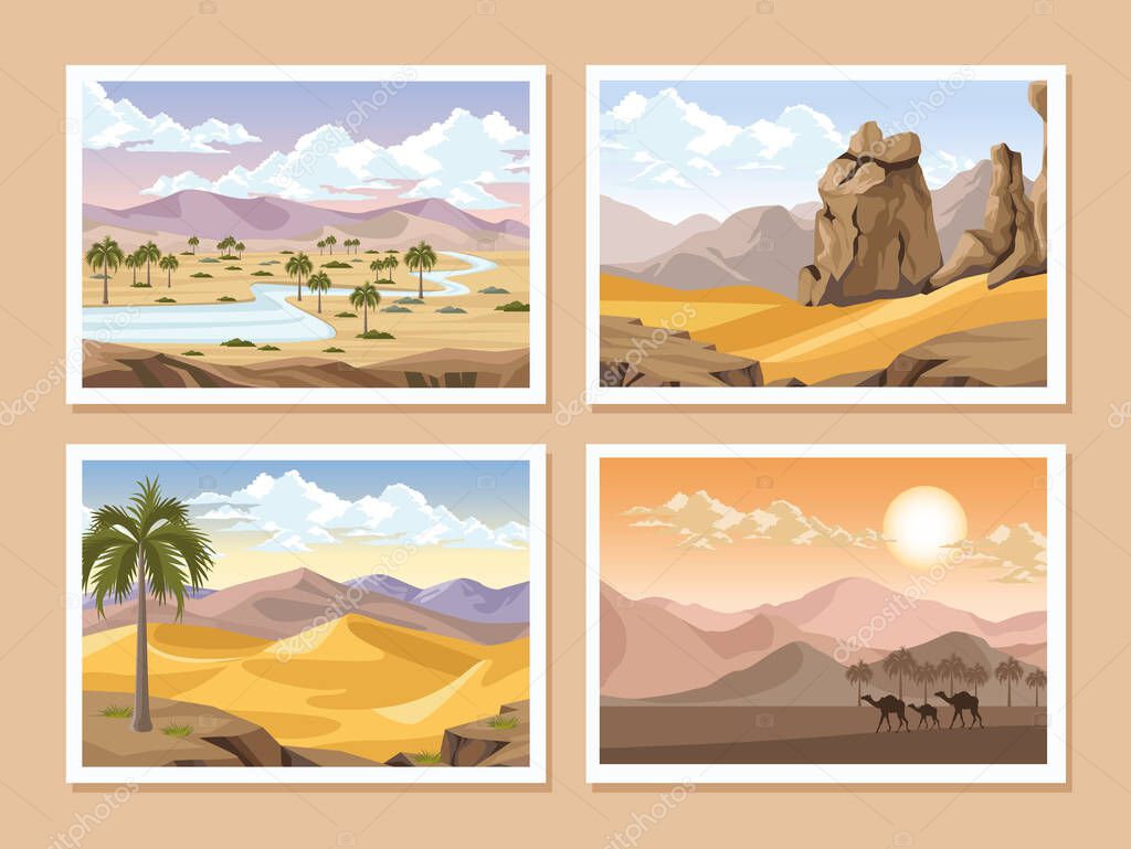 deserts landscapes scenes