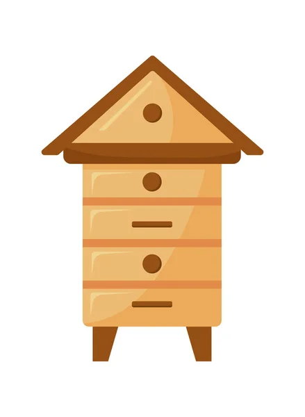 Trä bikupor struktur — Stock vektor