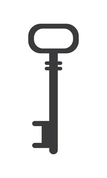 Ключ силует емблема — стоковий вектор