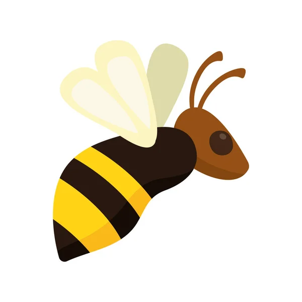 Bee flying animal — Stock Vector