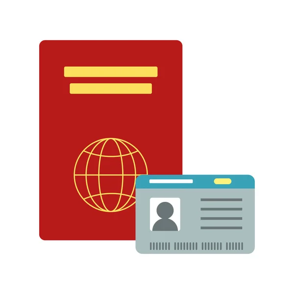 Pasaport kimliği belgesi — Stok Vektör
