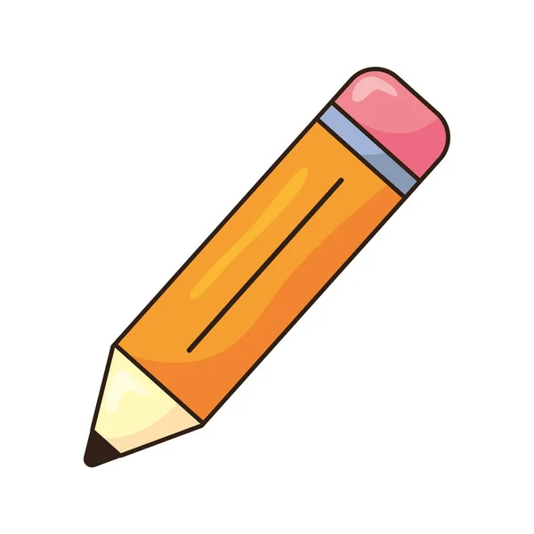 Fournitures scolaires crayon — Image vectorielle