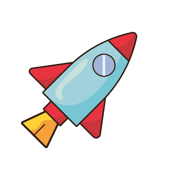 Rocket launcher flying — Stock Vector