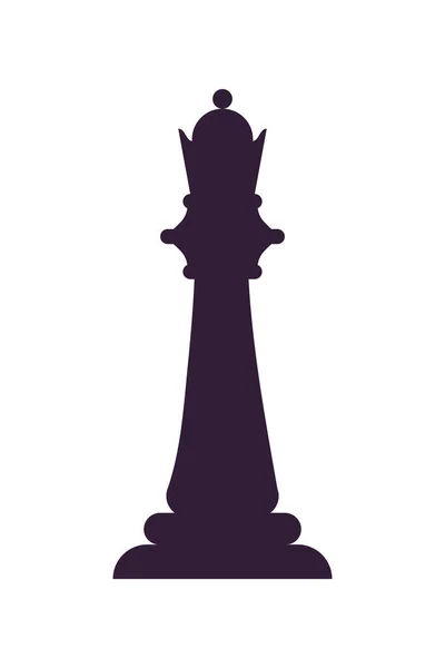 Kraliçe satranç taşı — Stok Vektör