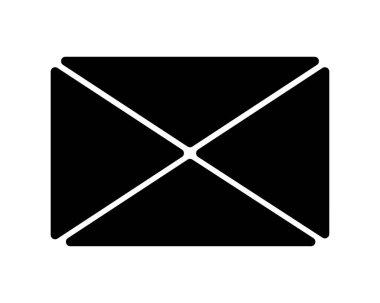 zarf e- posta silueti