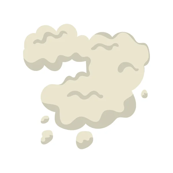 Silhouette fumée grise — Image vectorielle