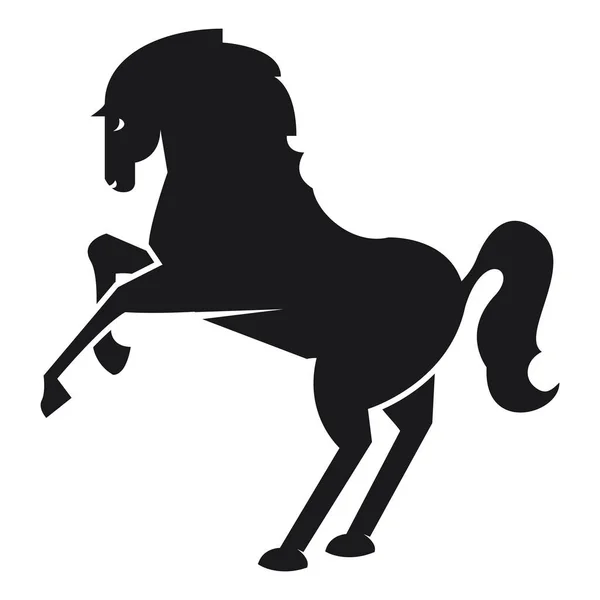 घोड़े प्रतीक सिल्हूट — स्टॉक वेक्टर