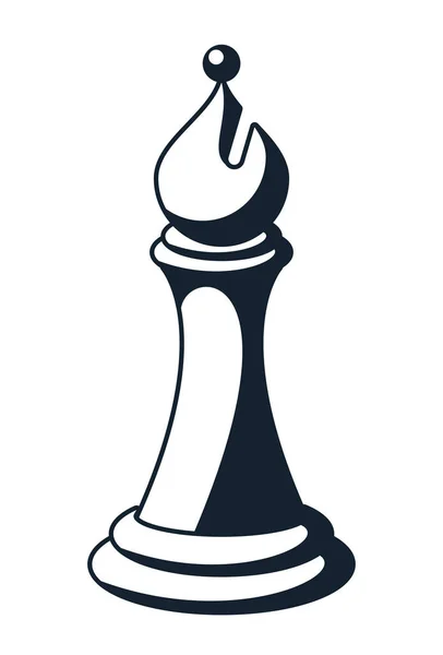 Échecs évêque pièce — Image vectorielle