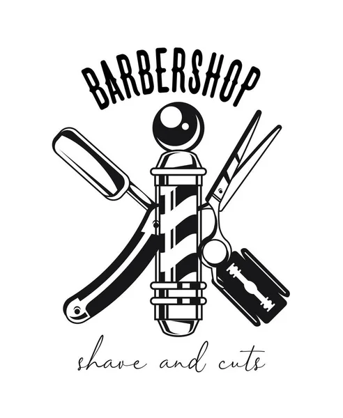 Cartaz da barbearia —  Vetores de Stock